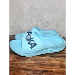 HOKA Ora Athletic Slide Sandals Comfort Blue White Size Men’s 13 Recovery Lounge
